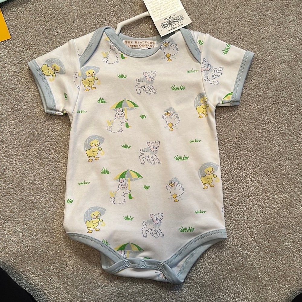 The Beaufort bonnet company Walt onesie size  6/12m NWT